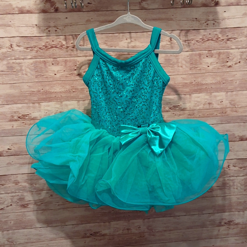 Turquoise Tutu Dance Dress Children's XS